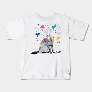 Cat Day Dreams Kids T-Shirt